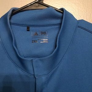 Men’s XXL Adidas Blue Jacket - Like NEW - light weight zip up top shirt athletic